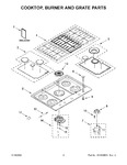 Diagram for 02 - Cooktop, Burner And Grate Parts