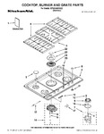 Diagram for 01 - Cooktop, Burner And Grate Parts