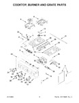 Diagram for 03 - Cooktop, Burner And Grate Parts