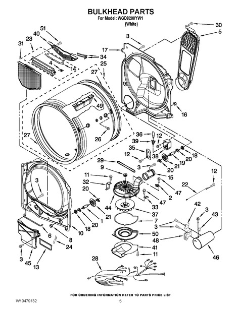 Whirlpool WGD8200YW1 Parts List | Coast Appliance Parts