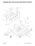 Diagram for 03 - Burner Box, Gas Valves And Switch Parts