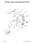 Diagram for 03 - Control Panel And Inner Door Parts