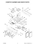 Diagram for 03 - Cooktop, Burner And Grate Parts