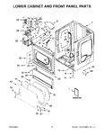 Diagram for 03 - Lower Cabinet And Front Panel Parts