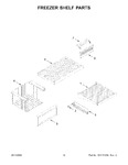 Diagram for 08 - Freezer Shelf Parts