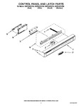 Diagram for 02 - Control Panel And Latch Parts