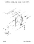 Diagram for 03 - Control Panel And Inner Door Parts