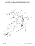 Diagram for 03 - Control Panel And Inner Door Parts