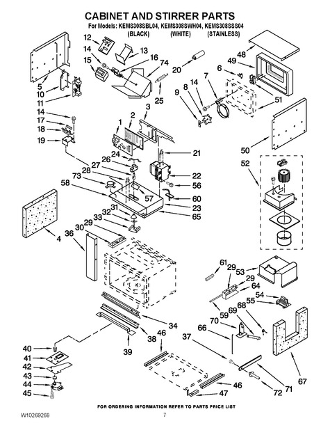 Whirlpool KEMS308SSS04 Parts List Coast Appliance Parts