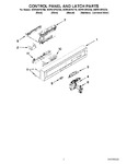 Diagram for 02 - Control Panel And Latch Parts