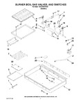 Diagram for 02 - Burner Box, Gas Valves, And Switches