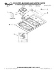 Diagram for 01 - Cooktop, Burner And Grate Parts