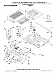 Diagram for 01 - Cooktop, Burner And Grate Parts