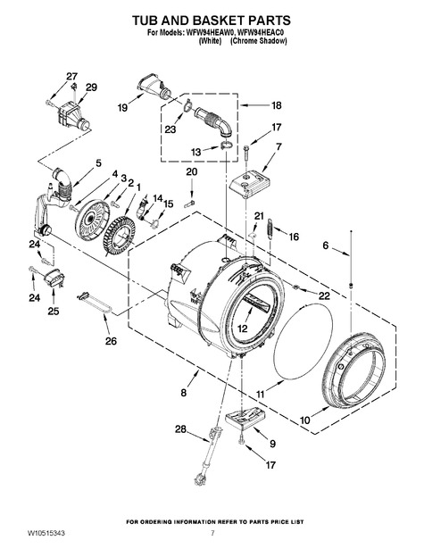 Whirlpool Wfw94heaw0 Parts List 