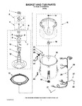 Diagram for 03 - Basket And Tub Parts