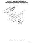 Diagram for 02 - Control Panel And Latch Parts