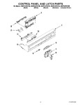 Diagram for 02 - Control Panel And Latch Parts