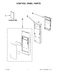 Diagram for 01 - Control Panel Parts