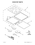 Diagram for 01 - Cooktop Parts