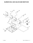 Diagram for 02 - Burner Box, Gas Valves And Switches