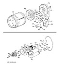 Diagram for 2 - Drum, Duct, Blower & Drive Assembly