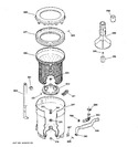 Diagram for 3 - Tub, Basket & Agitator