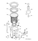 Diagram for 3 - Tub, Basket & Agitator