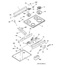 Diagram for 1 - Control Panel & Cooktop