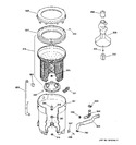 Diagram for 3 - Tub, Basket & Agitator