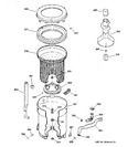 Diagram for 3 - Tub, Basket & Agitator