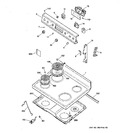 Diagram for 1 - Control Panel & Cooktop