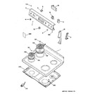 Diagram for 1 - Control Panel & Cooktop