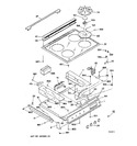 Diagram for 1 - Control Panel & Cooktop