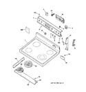 Diagram for 1 - Control Panel & Cooktop