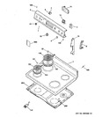 Diagram for 1 - Control Panel & Cooktop