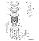 Diagram for 3 - Tub, Basket & Agitator