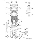 Diagram for 3 - Tub, Basket & Agitator