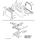 Diagram for 3 - Cabinet Front, Gas Valve & Burner Asm.