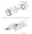 Diagram for 4 - Drum, Heater Asm., Blower & Drive Asm.