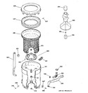 Diagram for 3 - Tub, Basket & Agitator