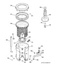 Diagram for 3 - Tub, Basket & Agitator