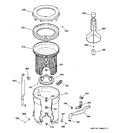 Diagram for 3 - Tub, Basket & Agitator