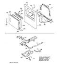 Diagram for 3 - Front Panel, Door, Gas Valve & Burner Assembly