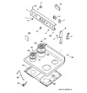 Diagram for 1 - Control Panel & Cooktop