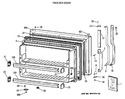 Diagram for 1 - Freezer Door