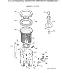 Diagram for 3 - Tub, Basket & Agitator