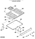 Diagram for 2 - Cooktop Section