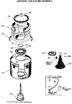 Diagram for 5 - Agitator, Tub & Pump Assembly