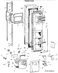 Diagram for 1 - Freezer Door