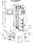 Diagram for 1 - Freezer Door